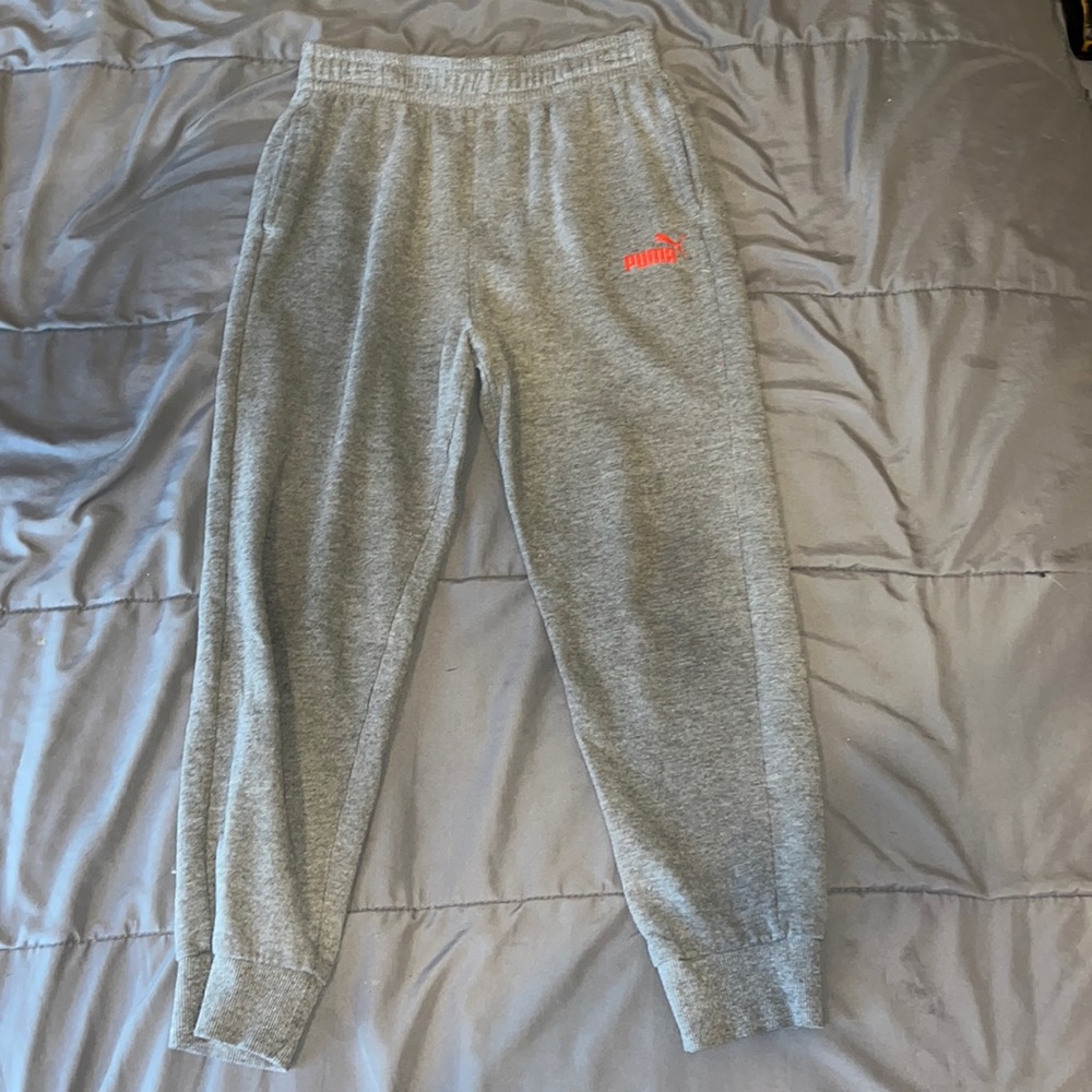 Puma joggers - boys (M) - Grey - EXCELLENT CONDITION!